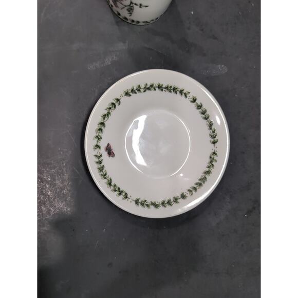 Andrea by Sadek Porcelain Tea Cup and Saucer, Demitasse, Floral Butterfly Design - Picture 7 of 12